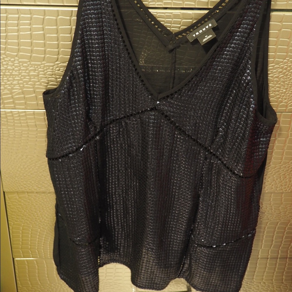 Sleeveless Sequin Top - image 1